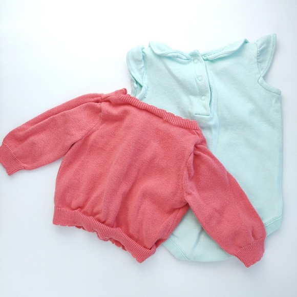 Gymboree baby girl cardigan bodysuit set a22 - Picture 4 of 8